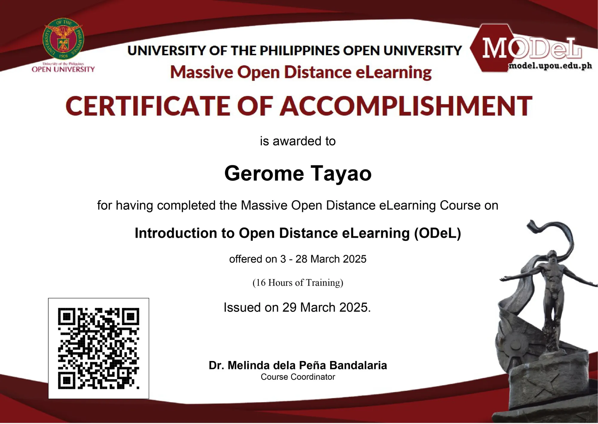 Introduction to Open Distance eLearning (ODeL) by University of the Philippines Open University