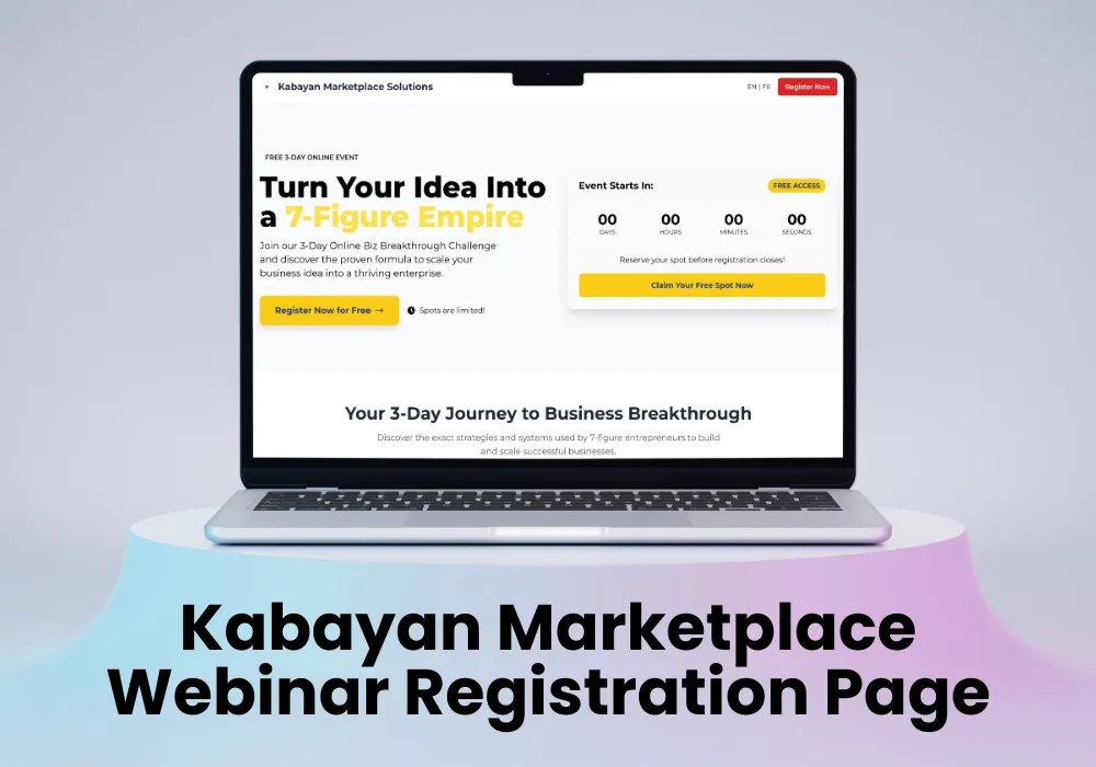 Kabayan Marketplace Webinar Registration Page